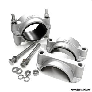 High Voltage Cable Rubber Lined Aluminium Single Cable Cleat