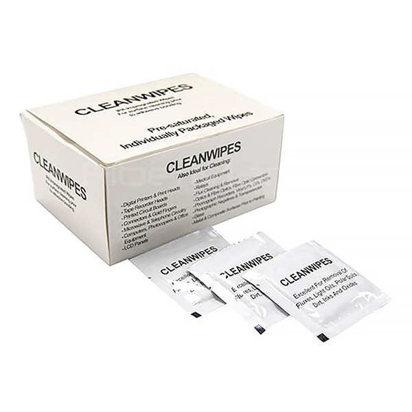 Buy Individual Packing Fiber Cleaning Tools Fiber Optic Cleaning IPA Wipes For Electronics 50pcs/box at wholesale prices