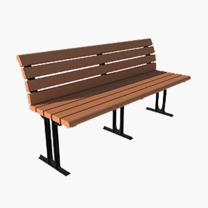 Customized WPC Bench Anti Slip Waterproof WPC Chair Eco-Friendly