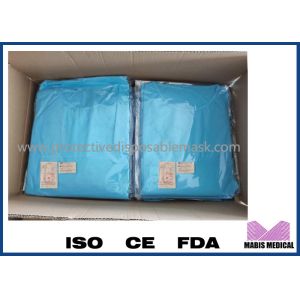 Non Woven Long Sleeves Ppe Disposable Protective Gowns