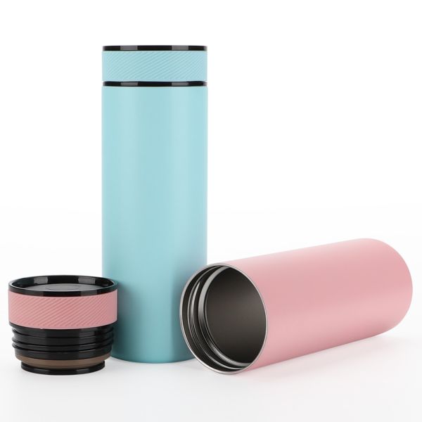 360 Degree Drinking Lid Custom Logo 650ml Double Walled Stainless Steel