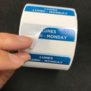 Die-cutting Weekly Labels for Customized Requirements