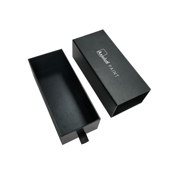 Black Lamination Paper Slide Box , Professional Printing Sliding Drawer Gift Boxes