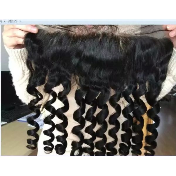 Brazilian Hair Lace Frontal Closure Loose Wave 13*4 Natural Color