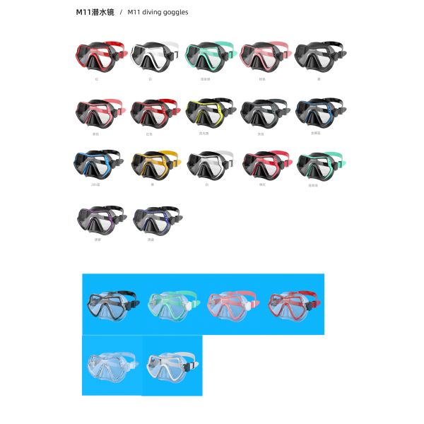 Swimming Diving Snorkel Mask Set Wide View UV Resistant ODM