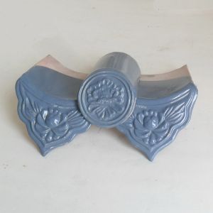 Long Life Gazebo Glazed Clay Tiles Traditional Chinese Style Blue