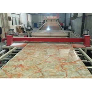 Double Screw Marble PVC Sheet Extrusion Line Low Power Consumption