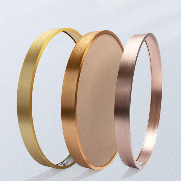 Home Decor Metal Mirror Frame Aluminium Alloy Profile Anodized Round Shape