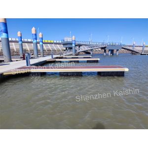 Durable Floating Marine Docks WPC Decking Aluminum Alloy Float Pontoon