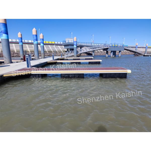 Buy Marina Pontoon Plastic Pontoon For Sale Floating Boat For Jetty Floating Bridge Dock And Marina Accessory at wholesale prices