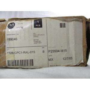 AB 1326-CPC1-RAL-015 Cables for 460V AC Servo Motors