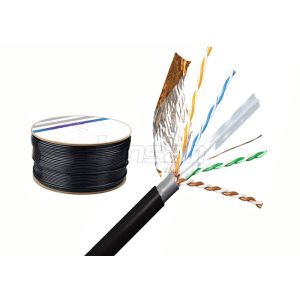 Quality PVC Jacket Cat6 Lan Cable 23AWG HDPE Insulation BC Polyethylene for sale