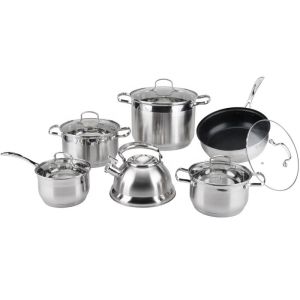 High Quality Restaurants Cookware Set Non Stick Stainless 12pcs Cookware Set