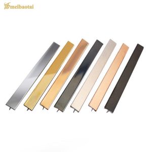 2438mm Stainless Steel Effect Tile Trim 304 Stainless Steel Tile Strip