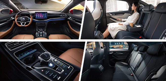 Customized 2023 Byd Qin Plus Electric Car Sedan for 4-door 5-seater Body Structure