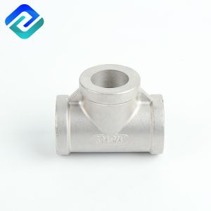 Thread End ISO4144 SS Pipe Fittings DIN2999 Stainless Steel Tee