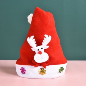Santa Claus Christmas Hat Red Xmas Decoration For Fancy Dress Up Unisex Costume