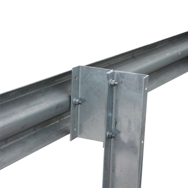 Hot Dipped Galvanized Metal Highway Guardrail with Q235 Q345 Customized