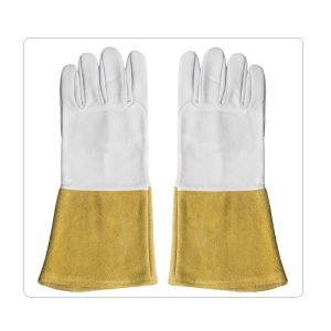 Iron Steel Heat Resistant Cow Split Welding Work Gloves