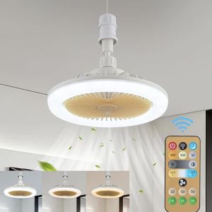 20W 250mm LED Fan Lights USB Power Source Remote Controlled Ceiling Fans With