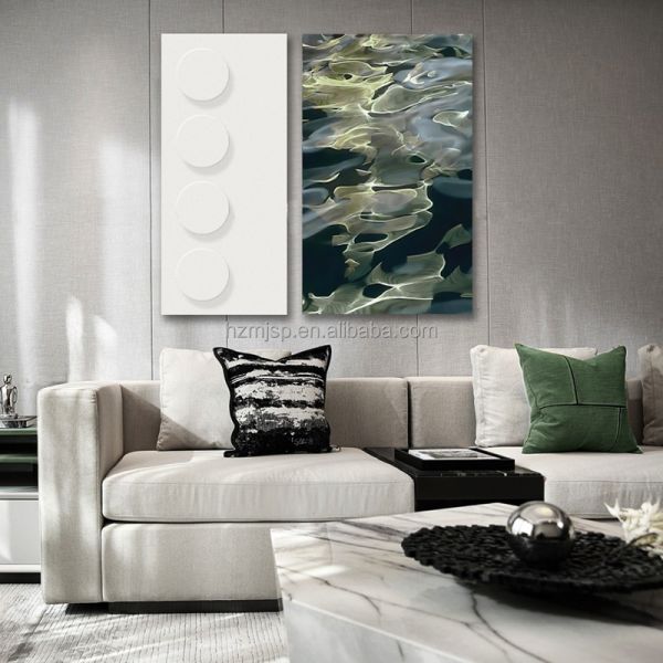 3D Wood Mixed Media Artwork Modern Wall Art Painting 6 Color Customized