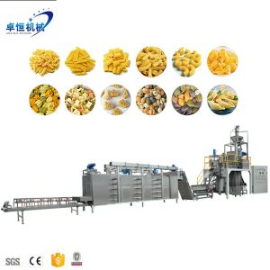 Electric Macaroni Extruder Pasta Making Machine Line Stainless Steel Constructio