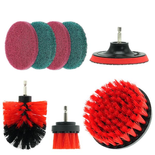 Scouring Pad Drill Brush Attachment 2inch For Car Toliet Cleaning