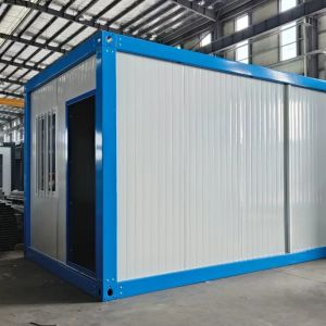 Quality 20 ft Prefab Container House with Kitchen and Security Door White or Customized Color Durable Design for sale