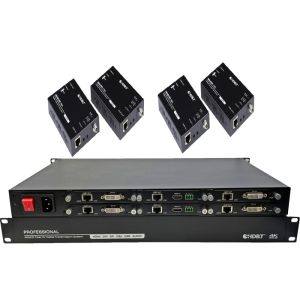 China 4K HDMI HDBaseT Transmitter and Receiver 6 ports extender with  POC Power on sale