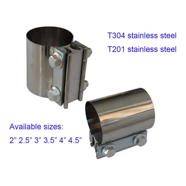 Buy 2.5" T304 Stainless Steel Exhaust Clamps Butt Joint at wholesale prices