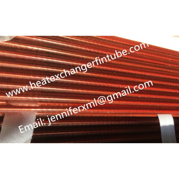 Buy Tension Wound Single Row Flat Fin Tube For Air Cooled Condenser at wholesale prices