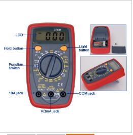 SMALL MULTIMETER WITH BACKLIGHT DT33D Digital Multimeter