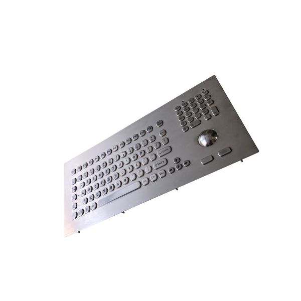 Kiosk Panel Mount Multi Device Keyboard And Mouse , 104 Oval Keys Keyboard