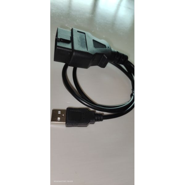 Buy Practical OBDII To USB Cable 16 Pin Compatible For Car Diagnostic at wholesale prices