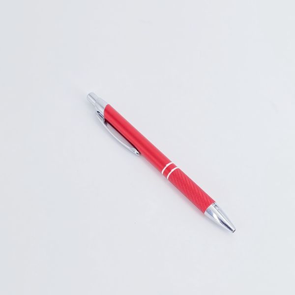 Luxury Matte Aluminum Barrel Ball Pen Press Type Ballpoint Pen