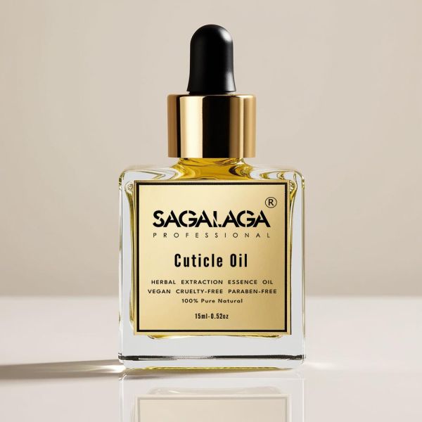 Buy Natural Nail Care Cuticle Oil 15ml Bottle with Dropper Contains Vitamin E Floral Pattern Professional Manicure Tools at wholesale prices