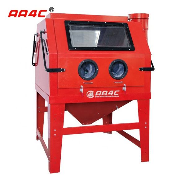 AA4C 1200L Industrial sandblasting cabinet rust removing sandblaster heavy duty