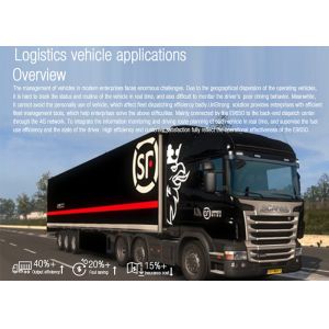 Ultra thin Fleet Management Tablet Telematics Car Tracker