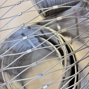 Quality Woven Flexible Stainless Steel Cable Mesh 20mm-50mm Impact Resistant for sale
