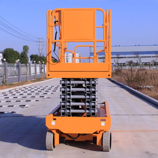 Buy Self Propelled Electric Scissor Lift 13.7m Orange For Large Working Place at wholesale prices
