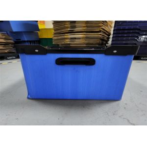 Collapsible Plastic Corrugated Foldable Boxes 5mm Thickness