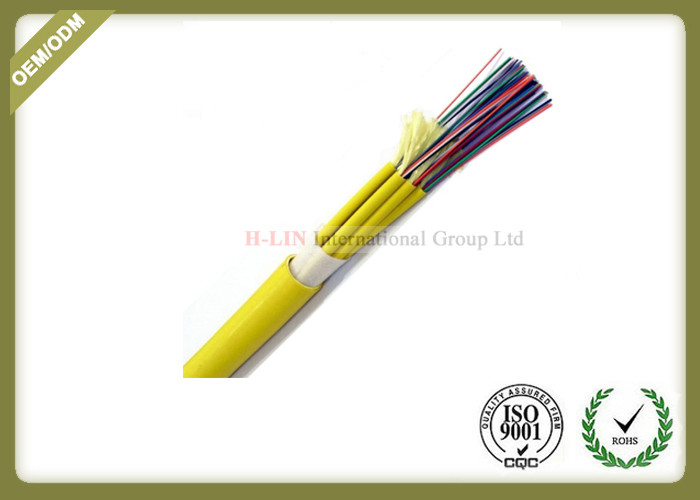 Quality Indoor Fiber Optic Cable 12core multi-core breakout cable with tight buffer 1km length for sale