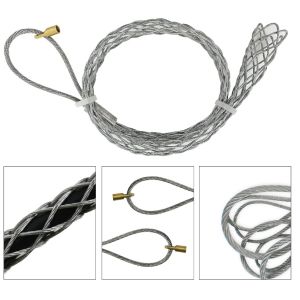 Cable Pulling Grip With 5mm Nut Flexible Eye Kit Galvanizing Steel Antislip Pipe