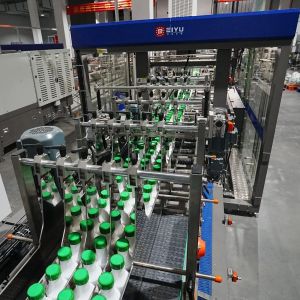 Low Speed Drop Type Wrap Around Case Packer for Bottled Water Production Line