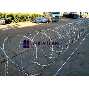 Hot Dipped Rolled Plate Razor Wire Strips Blade Erosion Resistant Bto-10