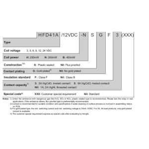HFD41A HONGFA Power Relay 5A Signal Electromechanical Relay