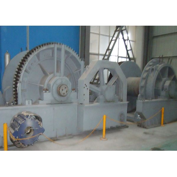 Low Noise Operation Marine Hydraulic Winch Double Drum Winch