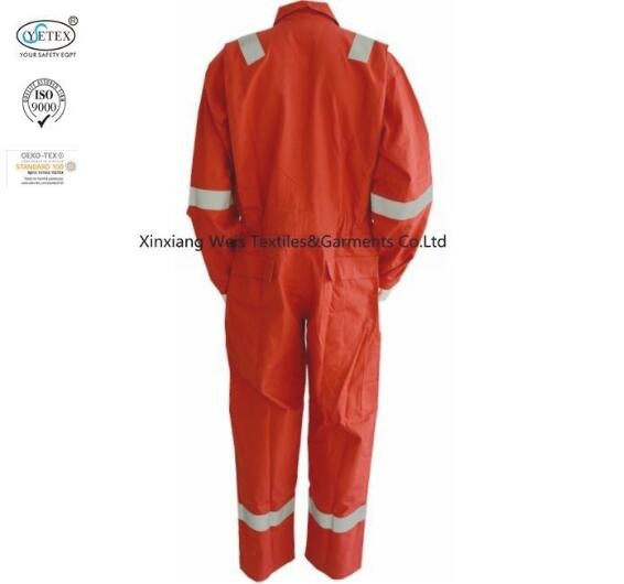Wholesale Red Cotton Light Weight Fireproof Anti Static Protective Coverall /