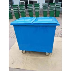 outdoor steel garbage bin Galvanized sheet waste bin
