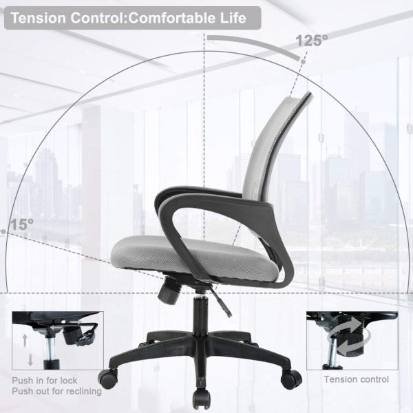Customize Your Workspace with ALINUNU Grey Mesh Computer Chair ODM and OEM Options